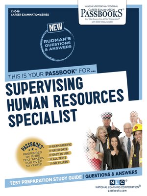 cover image of Supervising Human Resources Specialist